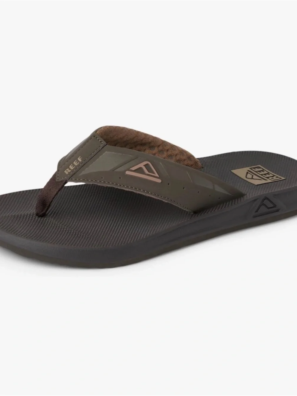 Reef Men’s Black & Brown High-Arch Flip Flops
